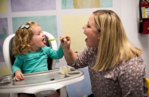 Feeding with spoon